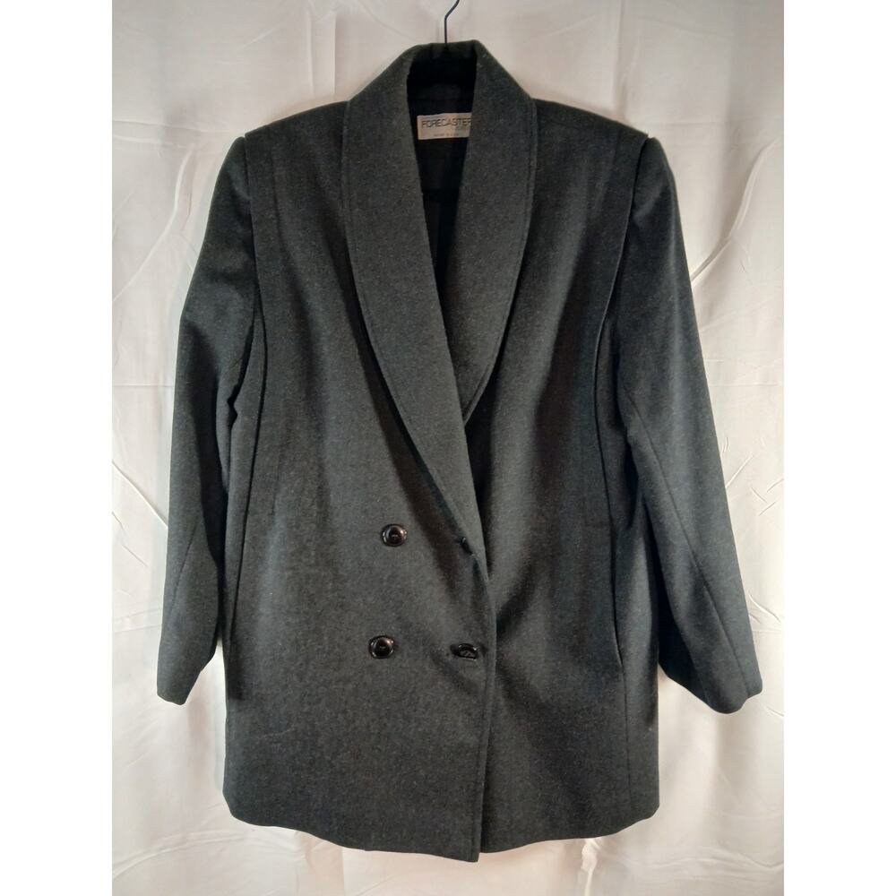 Vintage Forecaster Of Boston 100% Wool Peacoat W SZ 8